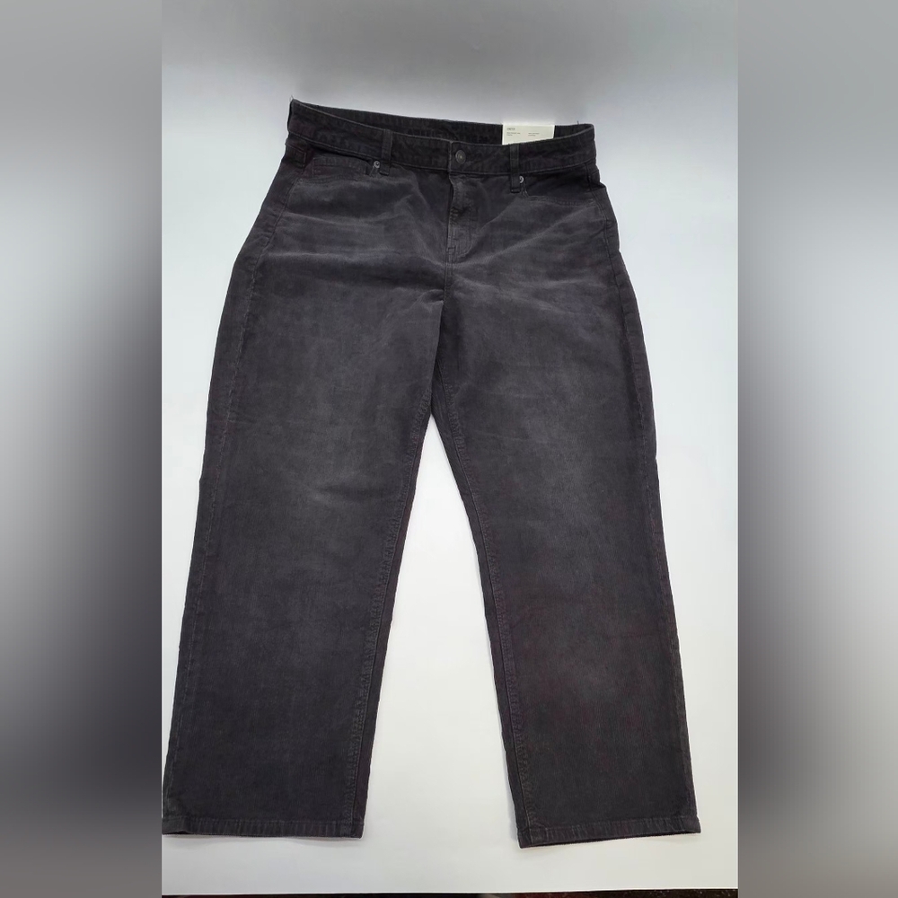 American Eagle Outfitters Charcoal Straight Leg Pants Size 16. 33W